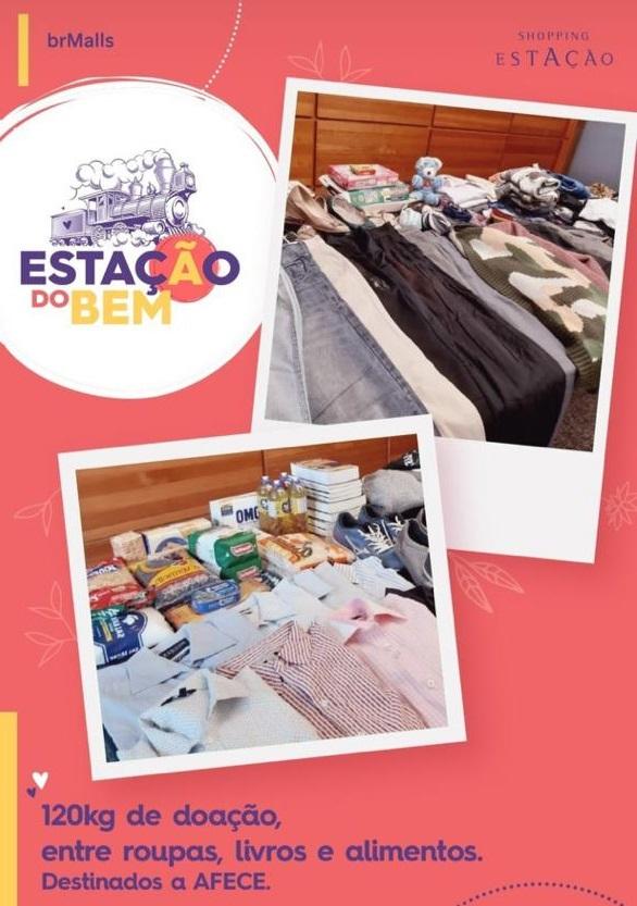Shopping arrecada 120 kg em doações para instituição de Curitiba