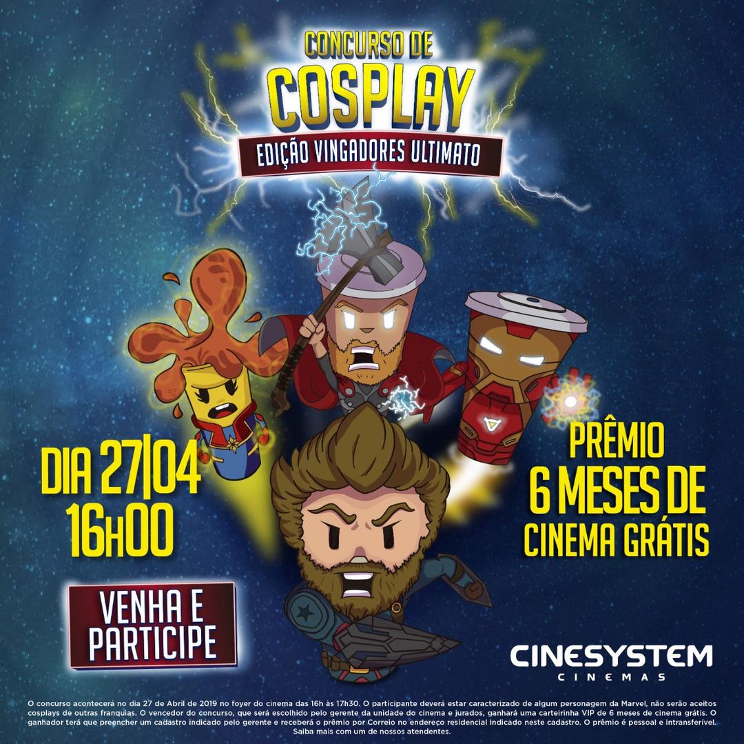 Cinesystem Shopping Curitiba recebe concurso de cosplay