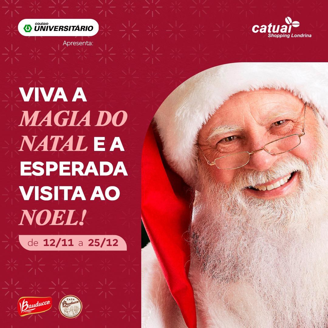 Papai Noel chega nesta sexta-feira (12) ao Catuaí Shopping Londrina