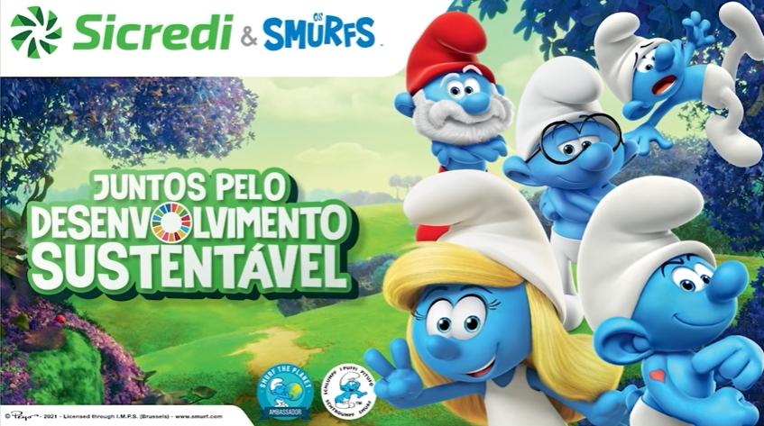 Parceria entre Sicredi e Smurfs alcança 2 milhões de visualizações