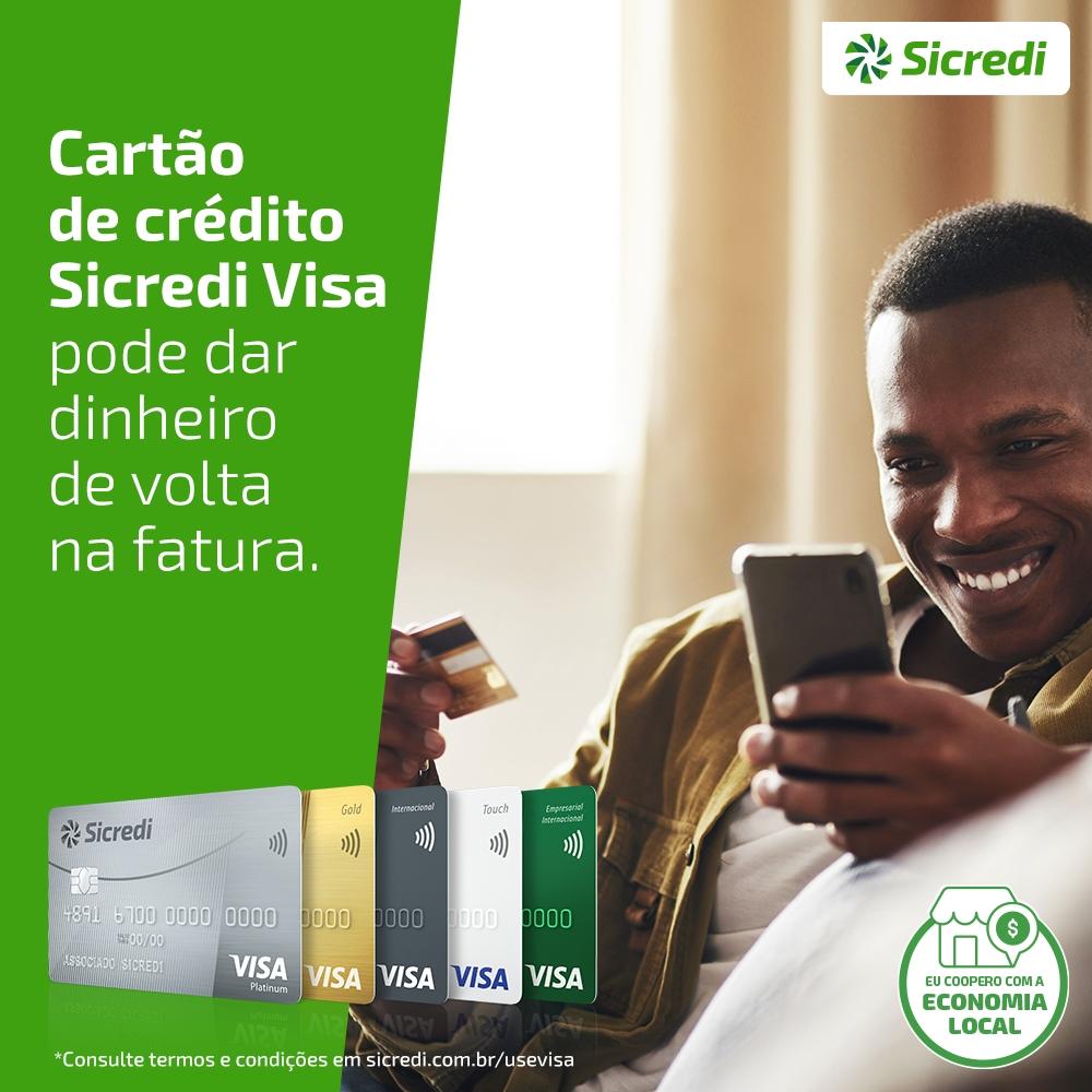 Cartões Sicredi Visa retornam dinheiro para fatura do associado