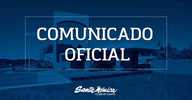 ATIVIDADES CONTINUAM SUSPENSAS NO SANTA MÔNICA CLUBE DE CAMPO