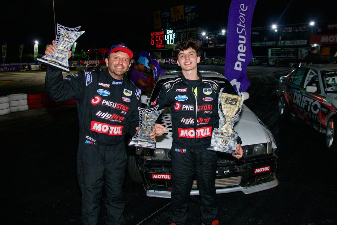 Pai e filho sobem ao pódio no Campeonato Brasileiro de Drift e trazem títulos para Santa Catarina