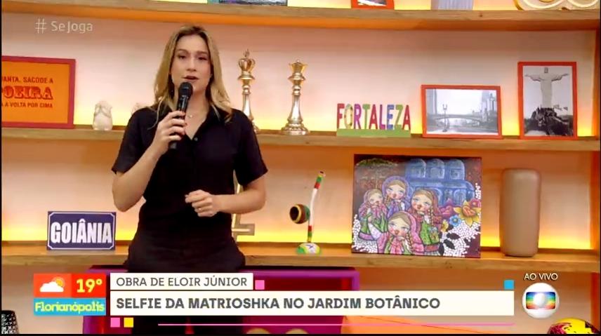 Eloir Jr., artista plástico curitibano, é destaque em cenário no programa da Rede Globo