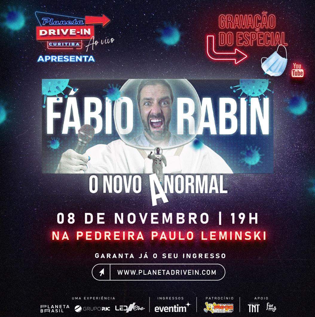 Humorista Fábio Rabin retorna à Curitiba com 'O Novo Anormal'