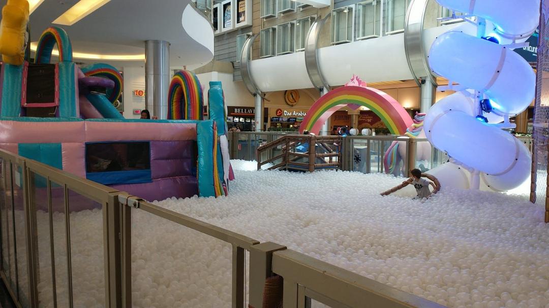 Shopping Estação recebe parque de infláveis e escorregadores Magic Unicorn