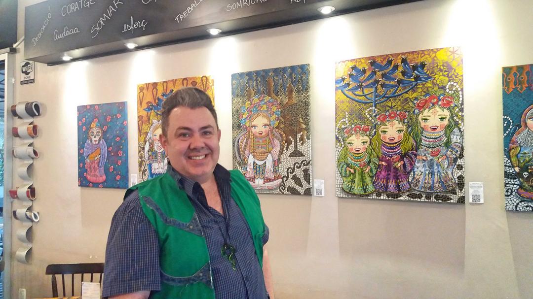 La Rauxa Cafè i Bistrot recebe obras premiadas do artista curitibano Eloir Jr.