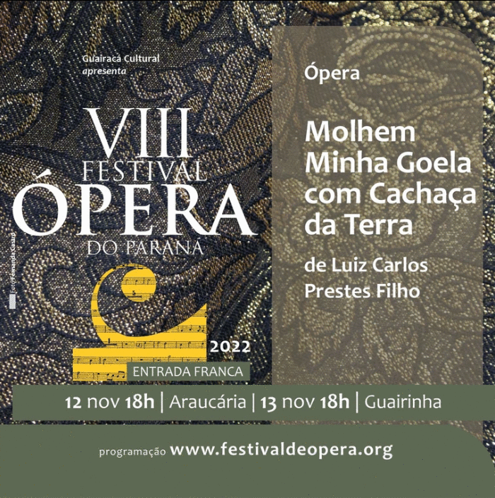 “Molhem Minha Goela com Cachaça da Terra” é apresentada no Festival de Ópera do Paraná