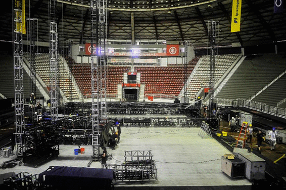 ACOMPANHE UM POUCO DA MONTAGEM DE DISNEY ON ICE NO BRASIL